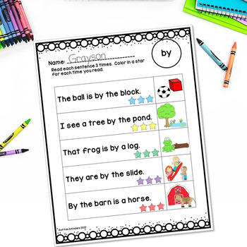 jolly phonics tricky words sentence fluency set 3 by koffee and kinders