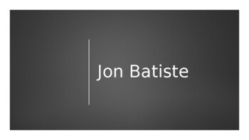 Preview of Jon Batiste PowerPoint