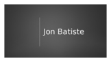 Jon Batiste PowerPoint