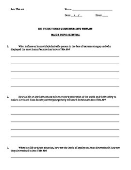 Jon Krakauer Into Thin Air Big Think Essay Questions Handout