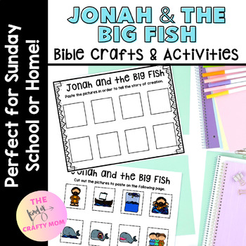 Preview of Jonah Bible Lesson: Crafts & Activities for Sunday School, Homeschool, Christian