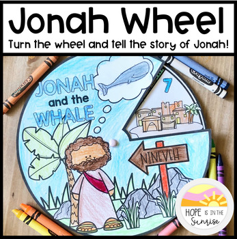 Preview of Jonah and the Whale Wheel - Bible Story Craft