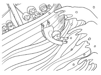 Jonah and the Whale Coloring Pictures by Steven's Social Studies