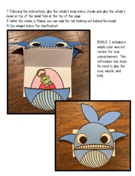 Jonah and the Whale Craft, Bible Craft, Jonah and the Whale by KinderBeez