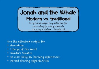 Preview of Jonah and the Whale Modern/Traditional Reader's Theatre Skit