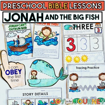 Preview of Jonah and the Whale (Preschool Bible Lesson)
