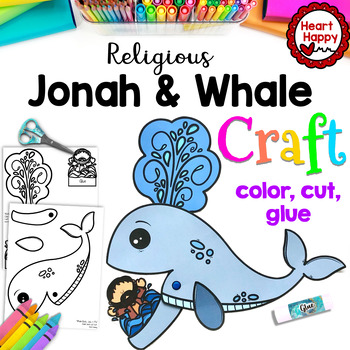 Jonah and the Whale Craft - Paper Plate Bible Craft - Coloring Craft –  Non-Toy Gifts