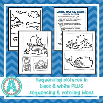 Jonah and the Whale Story and Sequencing by Mrs A's Room | TpT