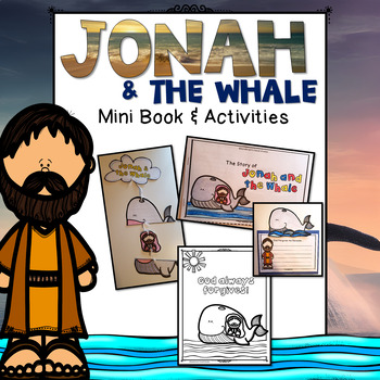 Preview of Jonah and the Whale Unit - Mini Book and Crafts