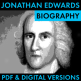 Jonathan Edwards Biography Research, Puritan Minister, PDF