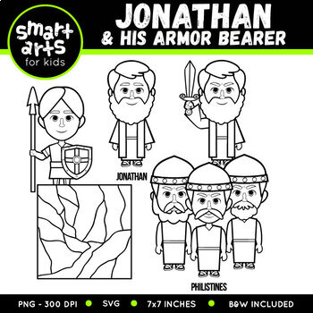 Jonathan and his Armor Bearer Clip Art by Smart Arts For Kids | TpT