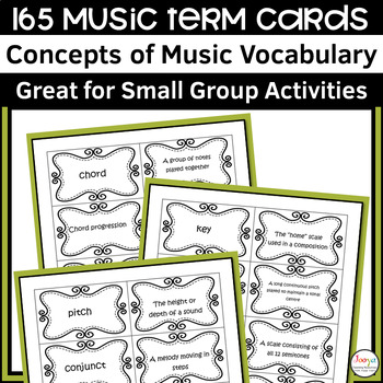 Preview of Music Term Cards