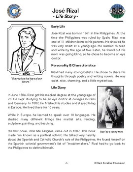 the biography of jose rizal