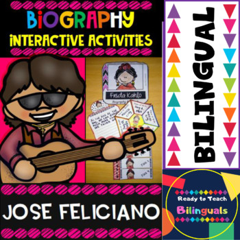 Preview of Jose Feliciano - Interactive Activities - Hispanic Heritage Leader - Dual Set