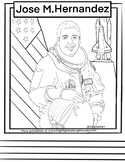 Jose Hernandez Astronaut Coloring Page