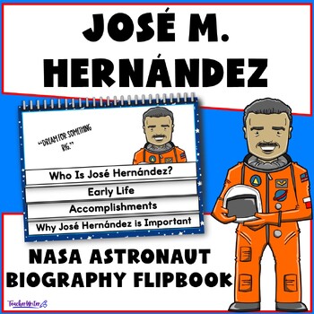 Preview of Jose Hernandez Biography Report Flipbook Latinx Leader Hispanic Heritage Month
