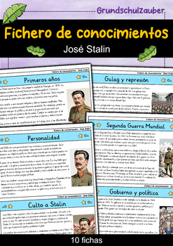 Preview of José Stalin - Fichero de conocimientos - Personajes famosos (Español)