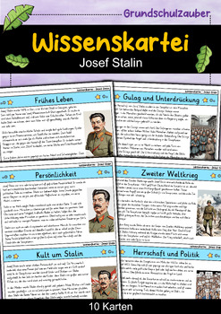 Preview of Josef Stalin - Wissenskartei - Berühmte Persönlichkeiten (German)