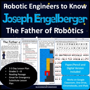 Preview of Joseph Engelberger - Robotic Engineers - Robotics Substitute Lesson Plan