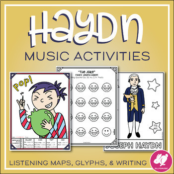 Preview of Joseph Haydn Activities: Listening Maps, Glyphs, & Writing Prompts