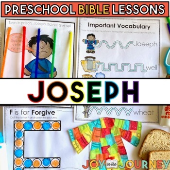 Preview of Joseph (Preschool Bible Lesson)