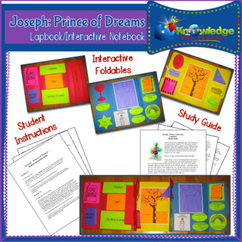 Preview of Joseph, Prince of Dreams Lapbook / Interactive Notebook - EBOOK