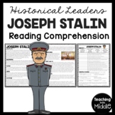 Joseph Stalin Biography Reading Comprehension Worksheet Hi