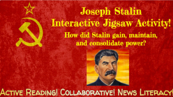 Preview of Joseph Stalin: Collaborative Literacy Jigsaw Activity!