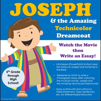 Joseph And The Technicolor Dreamcoat Teaching Resources | TPT