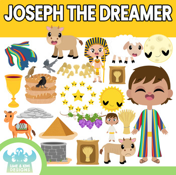 Preview of Joseph The Dreamer Clipart (Lime and Kiwi Designs)