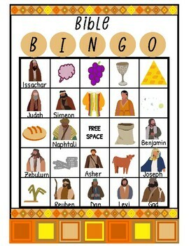 Joseph of Egypt Bingo by The Einfeldt Forge | TPT