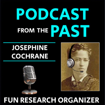 Preview of Josephine Cochrane - Research Graphic Organizer, "Podcast from the Past"