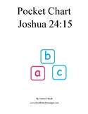 Joshua 24:15 scripture for pocket charts