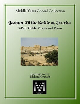 Preview of Joshua Fit the Battle of Jericho  (3-part Treble Voices and Piano)