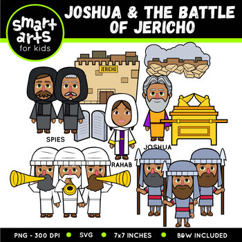Joshua and the Battle of Jericho Clip Art by Smart Arts For Kids