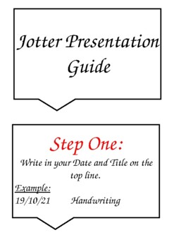 Preview of Jotter Presentation Guide - Display Cards