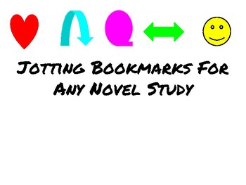 Preview of Jotting Bookmarks for **ANY** Novel