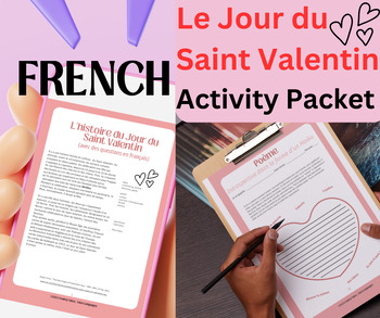 Preview of Jour de Saint Valentin FRENCH Valentine's Activity Packet