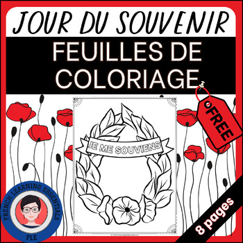 Preview of Jour du Souvenir | Remembrance Day | Colouring pages | Coloriage | French