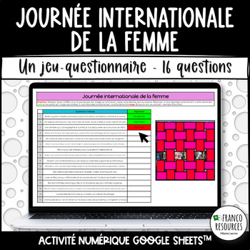 Preview of Journée internationale de la femme | digital trivia picture reveal