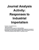 Journal Analysis Activity:  Responses to Industrial Imperialism