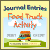 Journal Entries Food Truck Activity