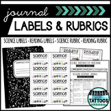 Journal Labels & Rubrics