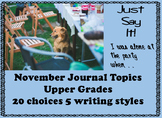 Journal November Secondary