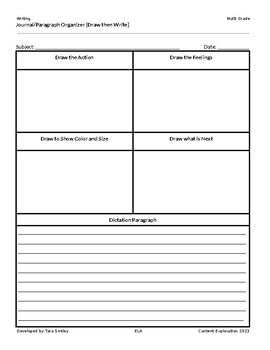 Preview of Journal/Paragraph Organizer [Differentiated] 