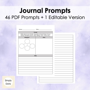Preview of Journal Prompts