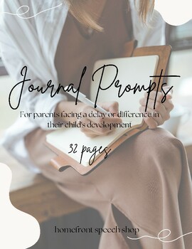 Preview of Journal Prompts/Autism Journal/ Speech Therapy Journal for Parents
