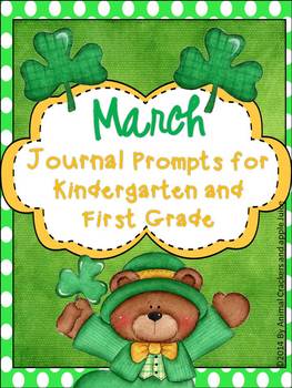 Journal Prompts: March Set by Animal Crackers and Apple Juice | TpT