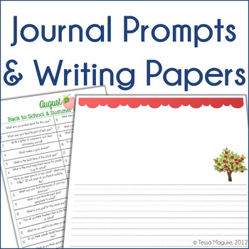 Journal Prompts & Writing Papers by Tessa Maguire | TpT