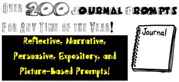 Preview of Journal Prompts & Topics for a Year